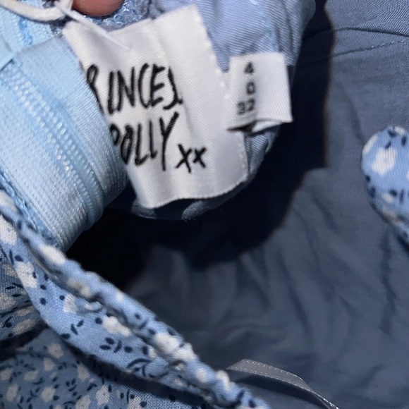 Princess Polly Blue Ruffled Mini Sundress NWT - Picture 6 of 6